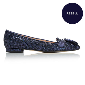 ReSELL - Tassel Flat - Navy Glitter 37
