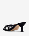The Moment Peep Toe Kitten Heel - Black