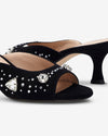 The Moment Peep Toe Kitten Heel - Black