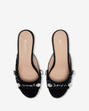 The Moment Peep Toe Kitten Heel - Black