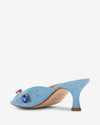 The Moment Peep Toe Kitten Heel - Blue