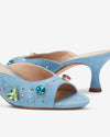 The Moment Peep Toe Kitten Heel - Blue