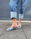 The Moment Peep Toe Kitten Heel - Blue