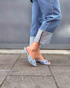 The Moment Peep Toe Kitten Heel - Blue