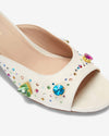 The Moment Peep Toe Kitten Heel - Ivory
