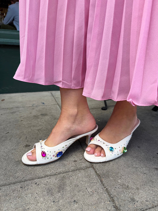 The Moment Peep Toe Kitten Heel - Ivory