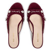 The Moment Peep Toe Kitten Heel - Burgundy