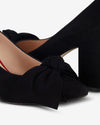 Bow Pump Heel - Black