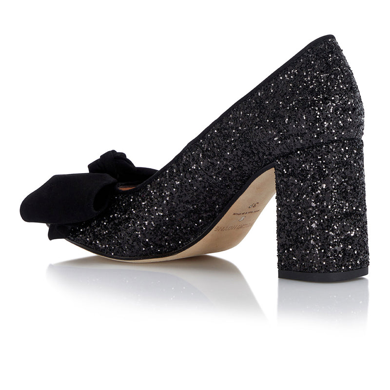 Black Glitter Rope Heels – Aquarius Brand