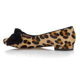 Flat Bow Shoe - Leopard Print