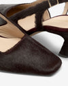 Sophie Slingback Kitten - Pony Hair Aubergine
