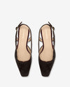 Sophie Slingback Kitten - Pony Hair Aubergine