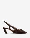 Sophie Slingback Kitten - Pony Hair Aubergine