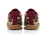 Sporty Trainer - Leopard/Burgundy Suede