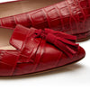 Tassel Flat - Red Croc