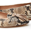 Tassel Flat - Snake/Beige