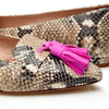 Tassel Flat - Snake/Pink
