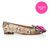 Tassel Flat - Snake/Pink