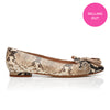 Tassel Flat - Snake/Beige