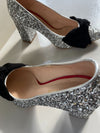 ReSELL - Bow Pump Heel - Silver Glitter 39
