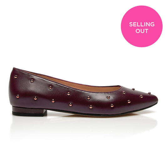 Bon Bon Flat - Burgundy