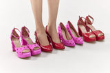 Bon Bon Platform - Pink & Red