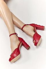 Bon Bon Platform - Red & Red