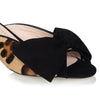 Bow Peep Toe Kitten Heel - Leopard