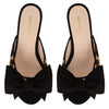 Bow Peep Toe Kitten Heel - Leopard