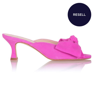 ReSELL - Bow Peep Toe Kitten Heel - Pink 39