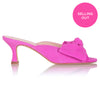 Bow Peep Toe Kitten Heel - Pink