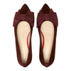 Bow Flat - Burgundy