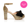 Bow Platform - Gold Glitter
