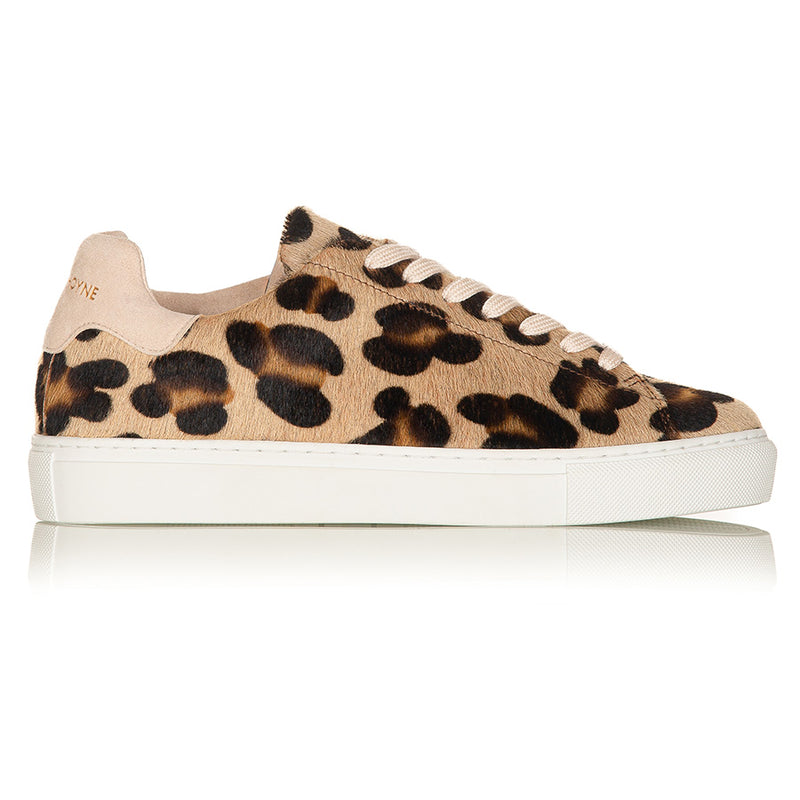 Classic Trainer - Leopard/Beige Suede