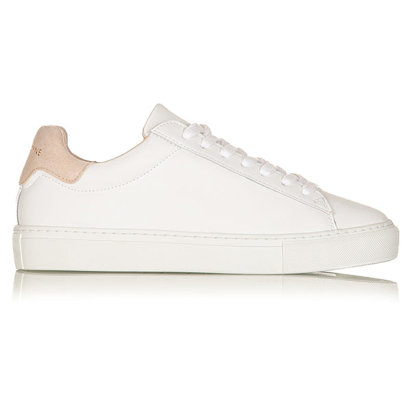 Classic Trainer - White/Beige Suede