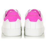 Classic Trainer - White/Neon Pink Suede