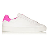 Classic Trainer - White/Neon Pink Suede