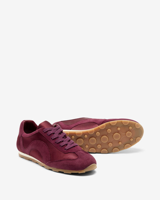 Kate Trainer - Burgundy Satin