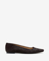 Margot Flat - Pony Hair Aubergine