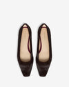Margot Flat - Pony Hair Aubergine