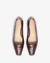 Margot Flat - Brown Croc