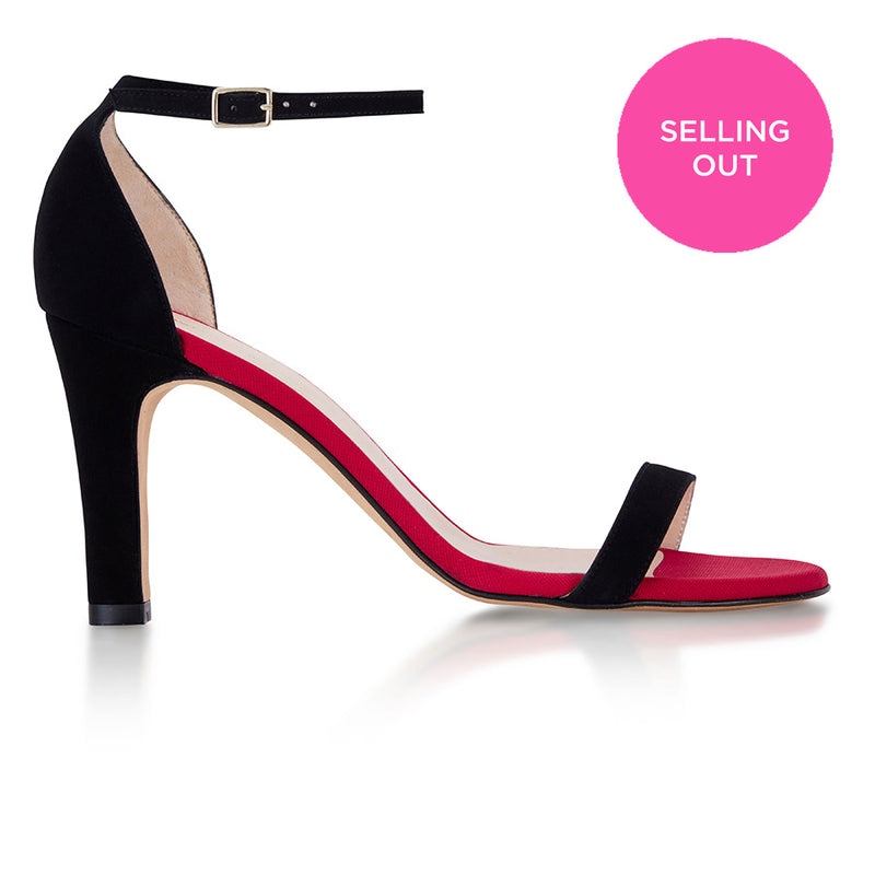 Out Out Sandal - Black Suede