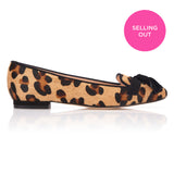 Flat Point Toe Tassel Shoe - Leopard Print