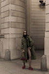 Pom Pom Platform - Red Suede
