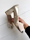 ReSELL - Bow Pump Heel - Gold Python/Ivory 37