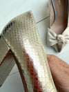 ReSELL - Bow Pump Heel - Gold Python/Ivory 37