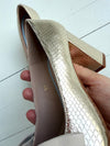 ReSELL - Bow Pump Heel - Gold Python/Ivory 37