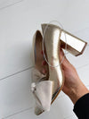ReSELL - Bow Pump Heel - Gold Python/Ivory 37