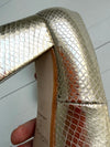 ReSELL - Bow Pump Heel - Gold Python/Ivory 37