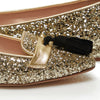 Tassel Flat - Gold Glitter